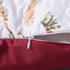 Tache Floral Red White Euro Sham, 26 inch Quilted 1pc Rose Garden Hummingbirds Microfiber Square Pillow Cover