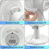 Comfort Zone Desk Fan, Fully Adjustable Tilt, Electric Mini Desk Fan, 6 inch, Quiet, 2 Speed, Ideal for Home, Bedroom,