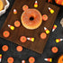 Halloween Resin Charms - 80Pcs Fake Pumpkin Candy Corn Mini Ornaments for DIY Craft Making Decorations