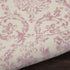 2'3'' 7'3'' (2x7) Nourison Home Jubilant Damask Ivory/Pink x Area-Rug, Easy-Cleaning, Non Shedding, Bed Room, Living