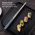 Metal Chopsticks - Reusable Dazzling Rainbow Stainless Steel, Non-slip, Dishwasher Safe, Eco-friendly, 2 Pairs Gift Set