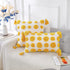 PANOD Super Soft Farmhouse Decorative Plush Throw Pillow Covers 12 x 20, Solid Pom Pom Tufted with Tassels (Yellow)