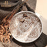 Hanobe Decorative Serving Tray Round: Farmhouse Coffee Table Decor Boho White Mandala Trays for Living Room Kitchen