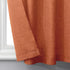 Pitalk Burnt Orange Boho Country Kitchen Curtains, 36 Inch Length, 2 Panels, Back Tab Pocket, Semi Translucent Linen