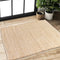 Chardin Home Jute Rugs Collection - 2x3 Feet Jute Braids Rug, Boho Rustic Natural Jute/Ivory Hand Woven Throw Rug for