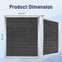 97007696 Range Hood Filter for Bro.an Range Hoods - Aluminum Mesh & Activated Carbon Cotton, 2 Pack, 8-3/4 x 10-1/2 x