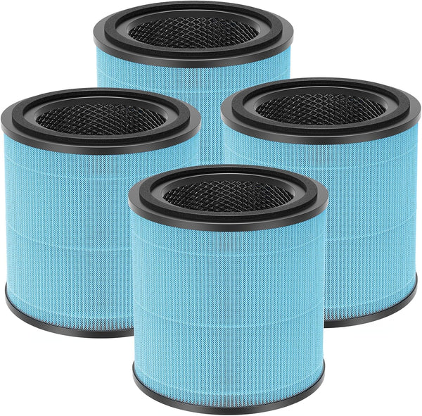 AP0601 Replacement Filters for AIRTOK Air Purifier, 4-in-1 H13 True HEPA Filters, 4 Pack