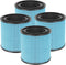 AP0601 Replacement Filters for AIRTOK Air Purifier, 4-in-1 H13 True HEPA Filters, 4 Pack