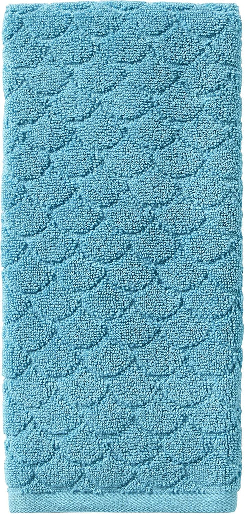 SKL Home Ocean Watercolor Scales Hand Towel - Blue, 2-Pack