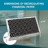 GE JX81J Microwave Recirculating Charcoal Filter (4-Pack) for WB02X11124 and WB06X10823 Models
