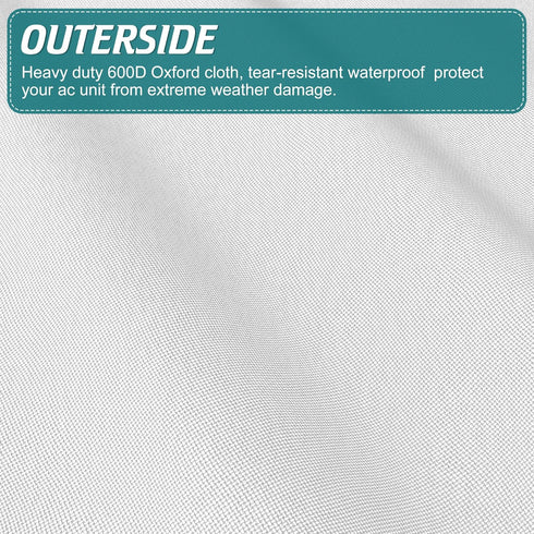 Window Air Conditioner Insulation Cover for U-Shaped AC Units, Universal Fit for 8000/10000/12000 BTU