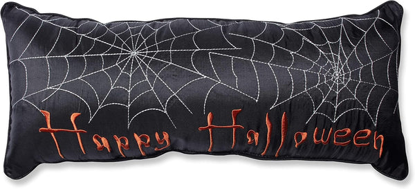 Pillow Perfect Happy Halloween Rectangular Throw Pillow, Black Color