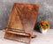 Wooden Cookbook Stand Cutting Board | Adjustable Recipe Holder with Pull-Out Stand