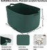Large Rectangle Blankets Basket, 22"x17"x12" Woven Cotton Rope Storage Basket for Nursery Toy Basket, Dark Green
