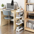 4 MELDEVO Tier Slim Storage Cart Mobile Shelving Unit Organizer Slide Out Storage Rolling Utility Cart Tower Rack