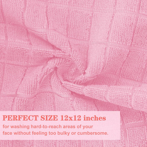 50 Pack Microfiber Washcloths, Wash Cloths Face Towel, Soft Lint Free Quick Dry Gym Towels, Absorbent Multi-Purpose