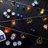 20 10 VIHOSE Casino Theme Party Decorations Las Vegas Party Supplies LED ft Poker String Lights for Casino Night Las