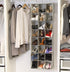 Simple Houseware 24 Section Hanging Closet Organizers, Gray Shoe Shelves
