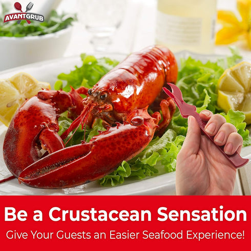 Ultra Durable Seafood Sheller 6 Pack, Serrated Knife for Cracking Lobster, Crab, Crawfish, and Shrimp