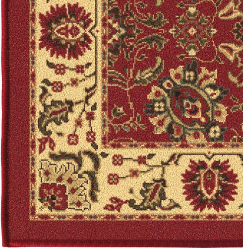 Ottomanson Ottohome Collection 3'3" x 5' Non-Slip Rubberback Oriental Design Indoor Area Rug