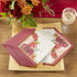 Kate Aspen Burgundy Blush Floral Paper Napkins - Thick Decorative Dinner Napkins for Wedding Reception or Bridal