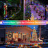 2 Pack 200 8 JMEXSUSS Battery Operated String Lights Outdoor, Total LED Modes Battery Powered Rope Lights with Remote