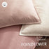 Pack 2, 26 26 Inch Foindtower of Decorative Linen Soild Throw Pillow Covers Soft Accent Cushion Euro Case Boho