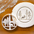 Set of 2 Forest Animal Cookie Cutters, Moose and Bear Designs, 2 Pieces - Bakerlogy