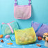 12 Pack Swimming 6 Saintrygo Mesh Beach Bag Shell Collecting Bag Bulk Beach Tote Party Favor Sand Toy Bags with Zipper