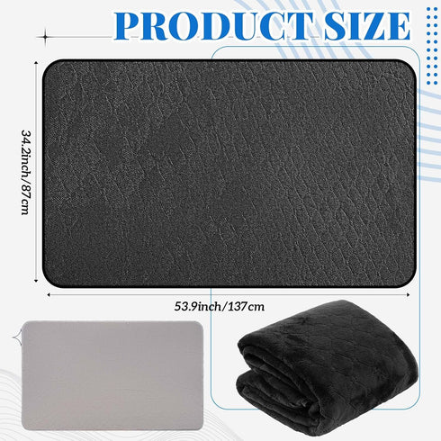 Comfort(Black,54 34 Inch) SmoothNovelty Couples Waterproof Mat Lover Reusable Stainproof Blanket Quiet Easy Use Towel