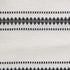 DII Zig Dobby Tabletop Collection, White Cotton Table Runner with Embellished Stripe, 14x108, Black