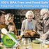 BPA Free Pro Grade Turkey Baster 6 Pack - Extra Large 11 Inch Bulb Basters with Measuring Lines for Cooking