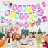 Baking Birthday Party Banners, 3Pcs Baking Theme Decoration for Baby Shower Supplies