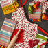 DII Caliente Collection Kitchen Chef's Apron, Chili Peppers