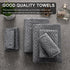 8 Pack Set Grey,2 Towels(35"x70"), 2 Towels,4 Ferdilan Bath Towels Oversized Bath Hand Washcloths Ultra Soft