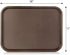 New Star Foodservice Fast Food Tray, Set of 12, Brown, 12 by 16-Inch