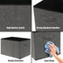 Simple Houseware Extra Large Fabric Storage Bin Basket with Handles, Dark Gray, 2 Pack.