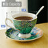 Set 6 BTaT Porcelain Tea Cup - Pieces, Includes Spoons