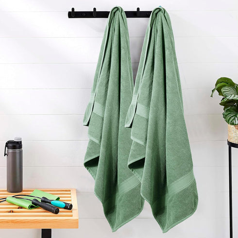 600 40 80 Inches- 100% 2 Set- Sets- Sets HILLFAIR GSM- x Cotton Pc XXL Oversized Bath Towel Soft Highly Absorbent Jumbo
