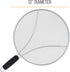 U.S. Kitchen Supply 13" Stainless Steel Splatter Guard, Fine Mesh Cover for Frying Pan & Cooking Pots