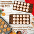 2 Countertop, 36 Wooden Double Layer Egg Holder - Farmhouse Kitchen Acacia Egg Tray Organizer - Tier Fresh Egg Storage