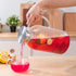 3 Liter/100 Oz Karafu Glass Pitcher with Lid, Easy Clean Heat Resistance Borosilicate Glass Jug for Hot/Cold Water