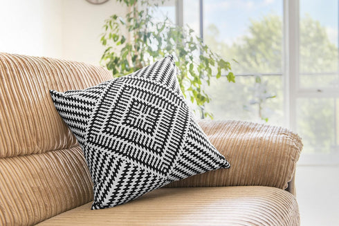 TreeWool Kaleidoscope Accent 16x16 Set of 2 Decorative Throw Pillow Covers, 100% Cotton for Sofa Living Room Couch