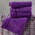 13x13 Inch 12 Pack Hawmam Linen Luxury Cotton Washcloths - Large Hotel Spa Bathroom Face Towel | | Purple