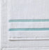 Comfort Spaces 8 Piece Cotton Bath Towel Set, Striped Ultra Soft, Quick Dry, Multi-Sizes, Zero Twist Aqua