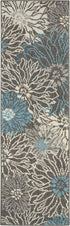 1'10" 6' (6' Nourison Home Passion Charcoal Blue x Area Rug - Easy Clean, Non Shedding, Bed Room, Living Room, Dining