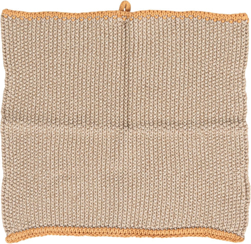 Creative Co-Op Square Cotton Knit Dish Cloth, Set of 2, Multi (DF3785)