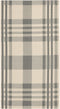 SAFAVIEH Courtyard Collection Accent Rug 2' x 3'7", Grey & Bone, Indoor/Outdoor Washable for High Traffic Areas