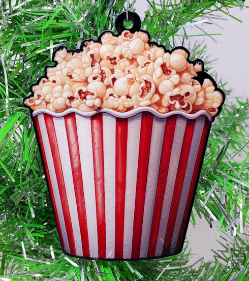 Popcorn Ornament - Movie Theater Popcorn Bucket