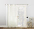 No. 918 Emily Extra-Wide Sheer Voile Sliding Patio Door Curtain Panel, 100" x 84", Ivory - 50985
